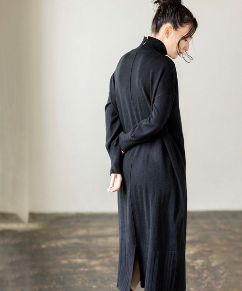 「OSMOSIS」 コンビワンピース ONE SIZE ブラック レディース_画像7