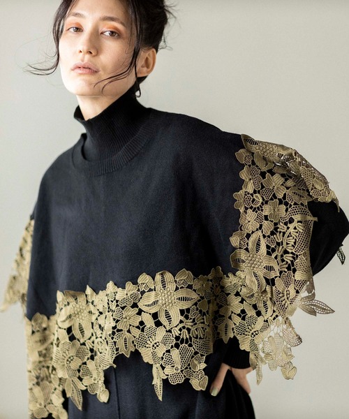 「OSMOSIS」 コンビワンピース ONE SIZE ブラック レディース_画像8