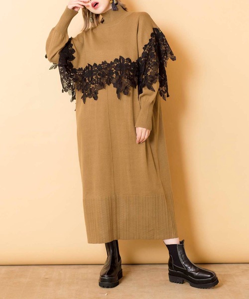「OSMOSIS」 コンビワンピース ONE SIZE ブラック レディース_画像9