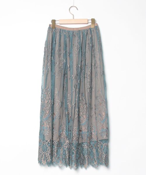 「FRAY I.D」 フレアスカート 0 ブルー レディース_画像2