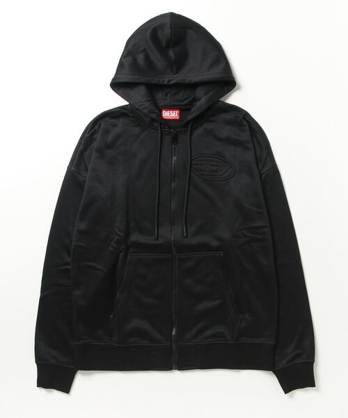 DIESEL（ディーゼル） ジップアップパーカー X-LARGE ブラック メンズ