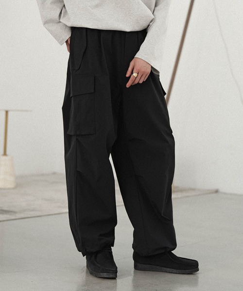 「WYM LIDNM」 カーゴパンツ X-SMALL ブラック メンズ_画像4