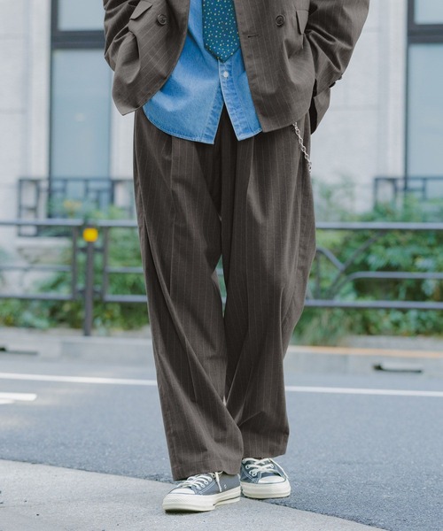 RAGEBLUE（レイジブルー） スラックス Extra Fabric Design Tuck