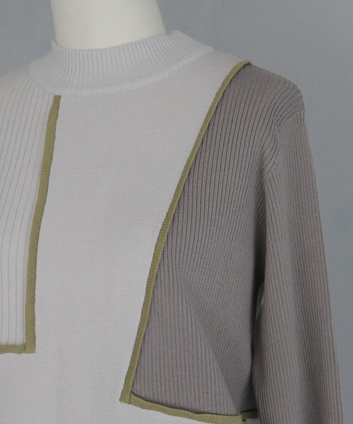 「&g'aime」 長袖ニット FREE ブラック レディース_画像3