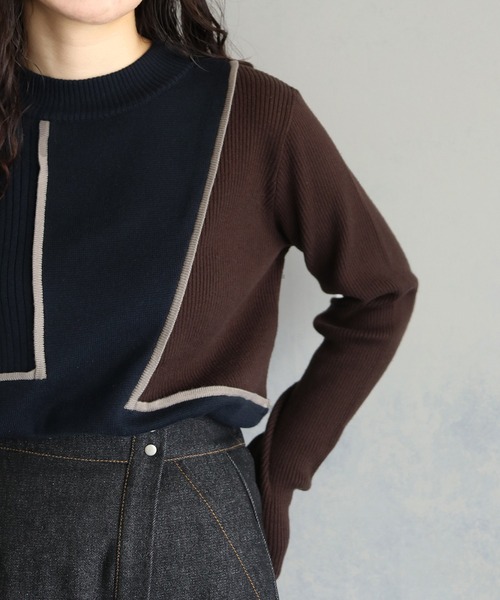 「&g'aime」 長袖ニット FREE ブラック レディース_画像7