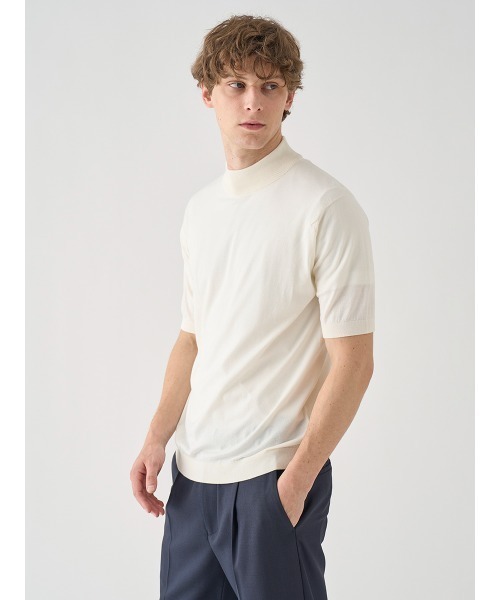 JOHN SMEDLEY（ジョンスメドレー） セーター ニット モックネック半袖