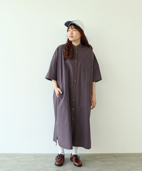 PARICI パーリッシィ　ワンピース PAR ICI（パーリッシィ） シャツワンピース チェック/無地 BIGシャツ
