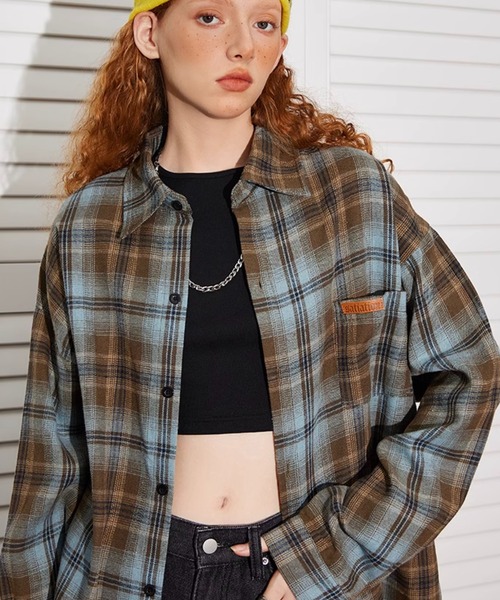 「WESTBOY」 長袖シャツ L グリーン メンズ_画像2