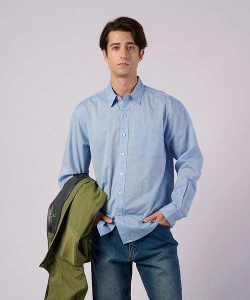 Eddie Bauer（エディーバウアー） シャツ コットンリネン 長袖 シャツ