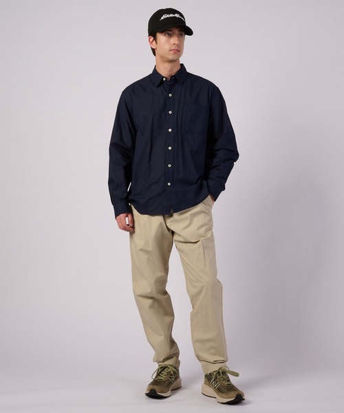 Eddie Bauer（エディーバウアー） シャツ コットンリネン 長袖 シャツ
