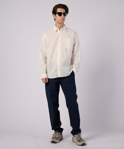 Eddie Bauer（エディーバウアー） シャツ コットンリネン 長袖 シャツ