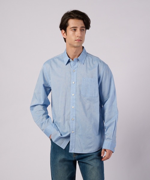 Eddie Bauer（エディーバウアー） シャツ コットンリネン 長袖 シャツ