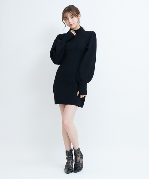 「ROYAL PARTY」 ニットワンピース FREE ベージュ レディース_画像4