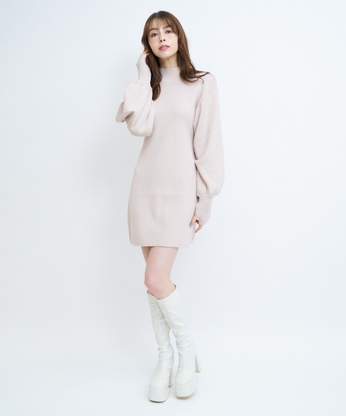 「ROYAL PARTY」 ニットワンピース FREE ベージュ レディース_画像6