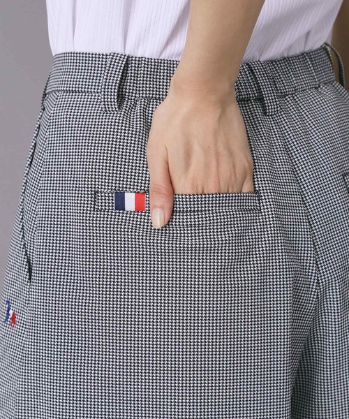 パンツ 「ADABAT NAVY」接触冷感 クールチドリキュロット レディースの画像