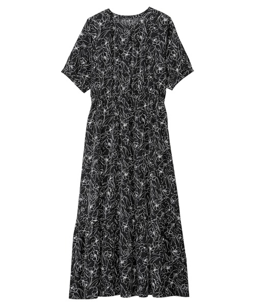 「alotta」 半袖ワンピース MEDIUM ブルー レディース_画像7