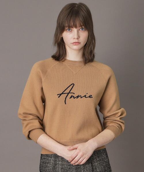 「DRESSTERIOR」 長袖ニット 40 ネイビー レディース_画像2