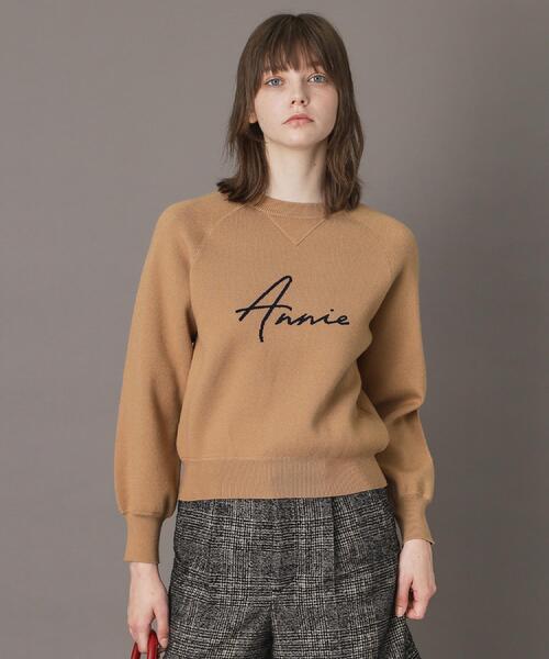 「DRESSTERIOR」 長袖ニット 40 ネイビー レディース_画像3