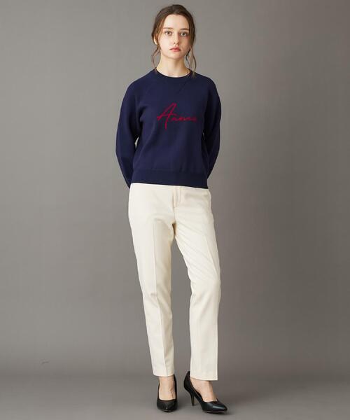 「DRESSTERIOR」 長袖ニット 40 ネイビー レディース_画像8