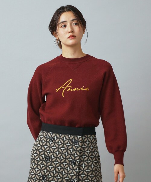 「DRESSTERIOR」 長袖ニット 40 ネイビー レディース_画像9