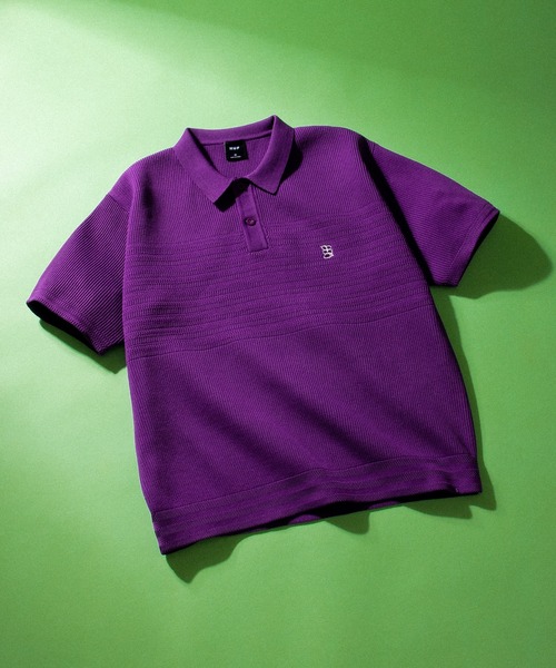 HUF（ハフ） ポロシャツ MEGABLAST KNIT POLO TOP メンズ レディース
