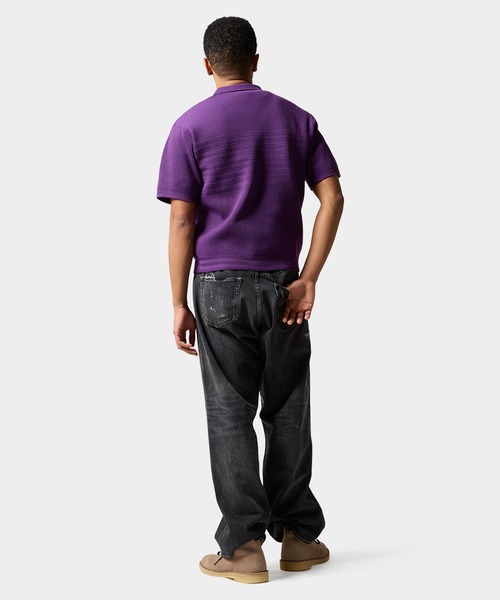HUF（ハフ） ポロシャツ MEGABLAST KNIT POLO TOP メンズ レディース
