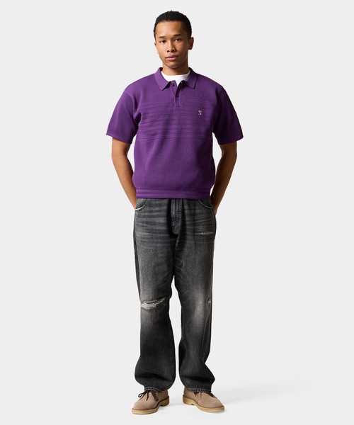 HUF（ハフ） ポロシャツ MEGABLAST KNIT POLO TOP メンズ レディース