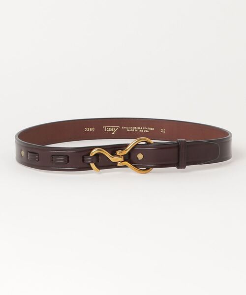 TORY LEATHER ダークブラウン ベルト34インチ　ブラウン TORY LEATHER（トリーレザー） ベルト 34 ブラウン メンズ : ZOZOTOWN