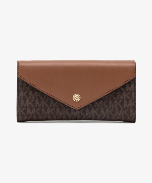 MICHAEL KORS財布 MICHAEL KORS JET SET TRAVEL SM ZIP AROUND CARD CASE LEATHER WALLET