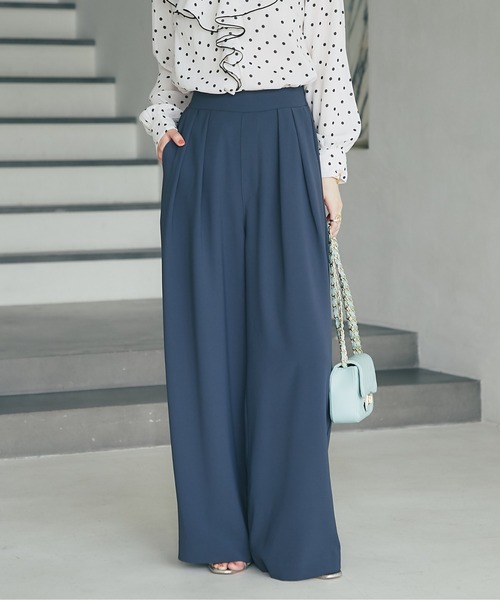 「La boutique BonBon」 スラックス TM チャコールグレー レディース