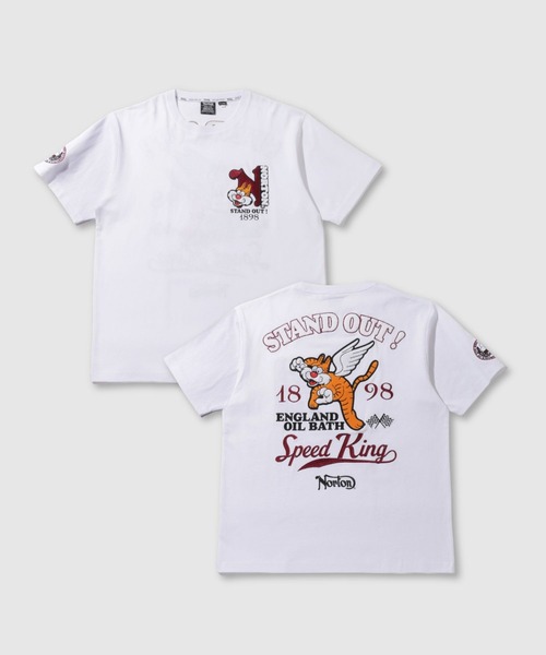 ノートン（NORTON） tシャツ キャラクター バック刺繍 クルーネック