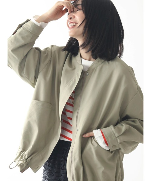 「Green Parks」 「chocol raffine robe」ブルゾン FREE カーキ レディース_画像2
