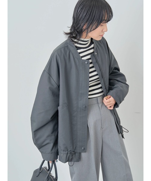 「Green Parks」 「chocol raffine robe」ブルゾン FREE カーキ レディース_画像3