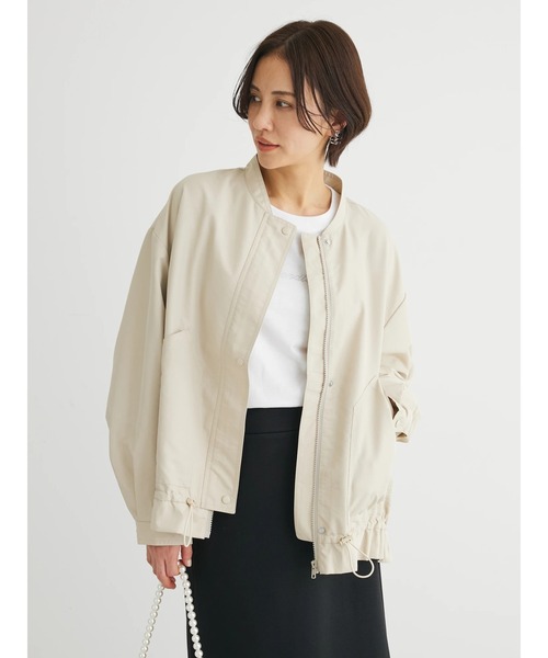 「Green Parks」 「chocol raffine robe」ブルゾン FREE カーキ レディース_画像4
