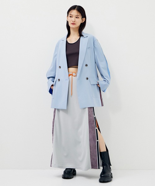 「CITY TOKYO」 ロングスカート 2 ライトグレー レディース_画像7