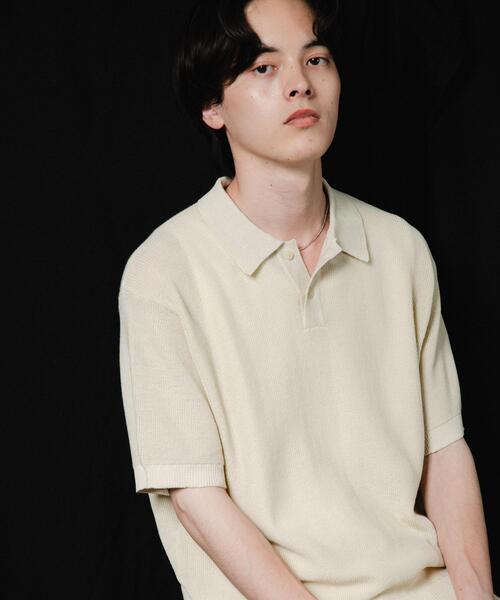 extreme cashmereニットポロシャツベージュ SENSE OF PLACE by URBAN RESEARCH セーター ニット 「洗濯可