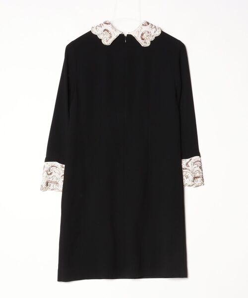 GRACE CONTINENTAL」 長袖ワンピース 36 ブラック レディース GRACE 