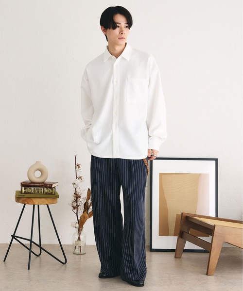 「epnok」 長袖シャツ SMALL ネイビー メンズ_画像2