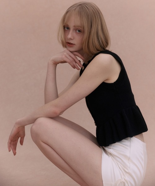 スカート SATIN RIBBON MINI SKIRTの画像