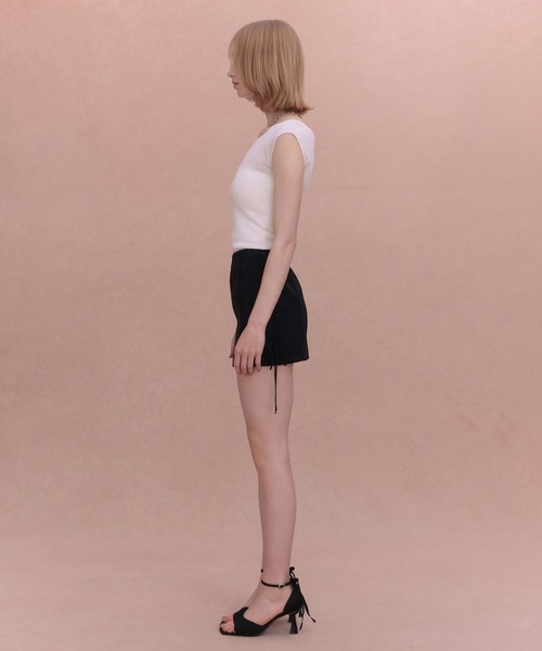 スカート SATIN RIBBON MINI SKIRTの画像