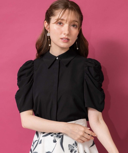 「NOELA」 半袖シャツ フリー ベージュ レディース_画像3