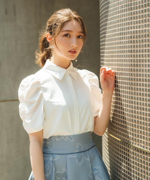 「NOELA」 半袖シャツ フリー ベージュ レディース_画像7