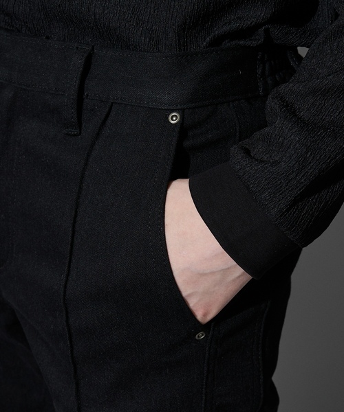 「5351 POUR LES HOMMES」 デニムパンツ 48 ブラック メンズ_画像7