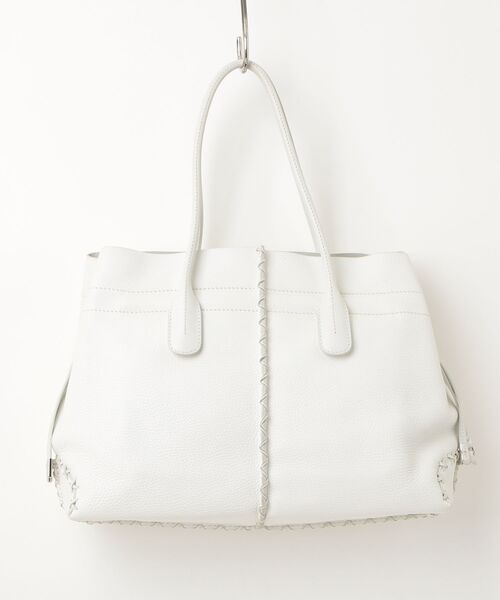 みぃさん専用　美品　TOD'S トッズ レザー トートバッグ ホワイト TOD'S（トッズ） レザー トートバッグ - ホワイト レディース