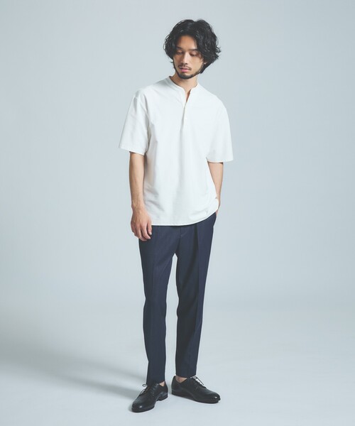 「ABAHOUSE」 半袖Tシャツ 46 ホワイト メンズ_画像2
