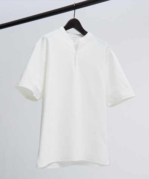 「ABAHOUSE」 半袖Tシャツ 46 ホワイト メンズ_画像3