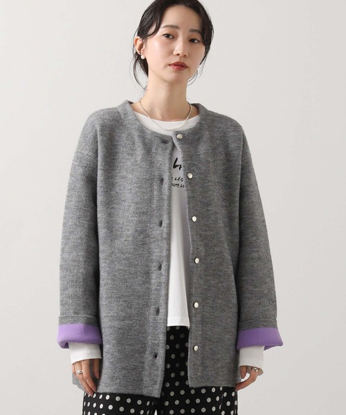 「Gready Brilliant」 ニットカーディガン FREE グレー レディース_画像9