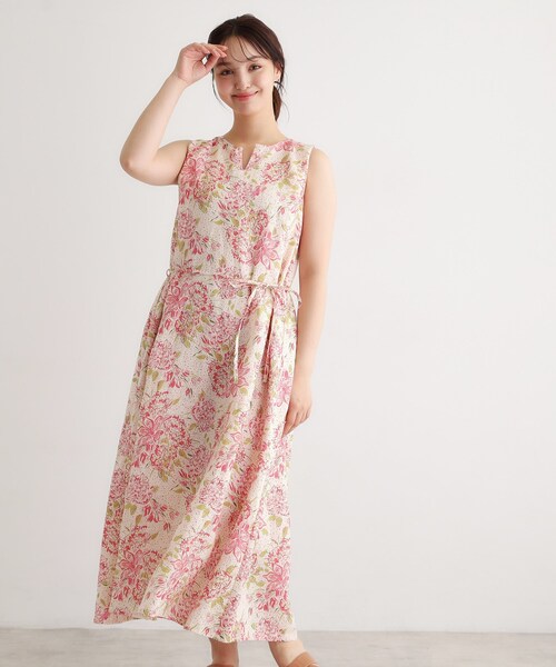 LAURA ASHLEY（ローラアシュレイ） ワンピース 「リネン100％／洗える
