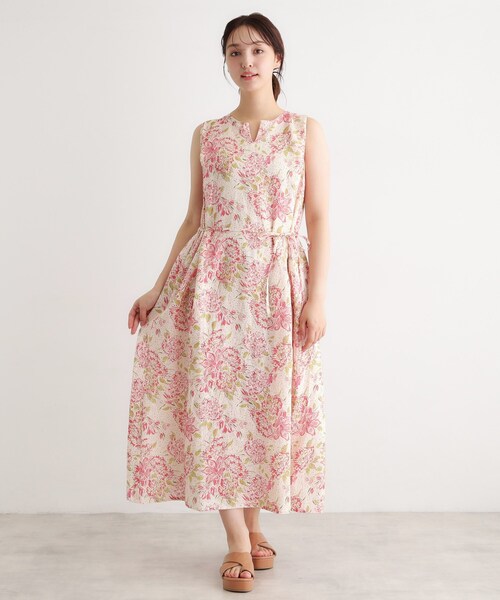 LAURA ASHLEY（ローラアシュレイ） ワンピース 「リネン100％／洗える