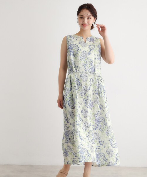 LAURA ASHLEY（ローラアシュレイ） ワンピース 「リネン100％／洗える